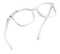 LifeArt Blue Light Blocking Glasses, Computer Reading Glasses, Gaming Glasses, TV Glasses for Women Men, Anti Glare (Clear, No Magnification)