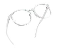 LifeArt Blue Light Blocking Glasses, Computer Reading Glasses, Gaming Glasses, TV Glasses for Women Men, Anti Glare (Clear, 2.00 Magnification)
