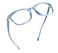 LifeArt Blue Light Blocking Glasses, Computer Reading Glasses, Gaming Glasses, TV Glasses for Women Men, Anti Glare (Clear Blue, 1.50 Magnification)
