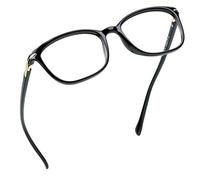 LifeArt Blue Light Blocking Glasses, Computer Reading Glasses, Gaming Glasses, TV Glasses for Women Men, Anti Glare (Black, 1.25 Magnification)