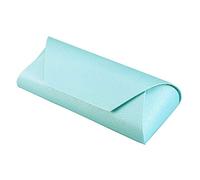 LifeArt Hard Shell Eyeglasses Case, Portable PU Leather Sunglasses Case for Men and Women (Blue)