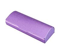 LifeArt Hard Shell Eyeglasses Case, Portable PU Leather Sunglasses Case for Men and Women (Purple)