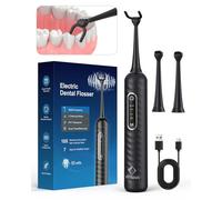 LifeBasis Electric Flosser 3 Modes and 50 Replacement Heads, USB-C Rechargeable, Gentle Flosser Interdental Cleaning Teeth Cleaning for Daily Home and Travel