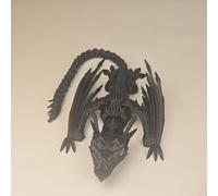 LifeBeWise 3D Printed Dragon, 12 Inch Articulated Dragon with Wings, Flying Crystal Dragons 3D Printed Animals, Birthday Gift, Home Decor Executive Desk Toys
