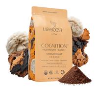 LIFEBOOST Cognition - Adaptogenic Coffee with Mushrooms - Nootropic Coffee with Lion's Mane and Chaga - Medium Organic Coffee with Excellent Tasting - Increases Energy, Increases Concentration and