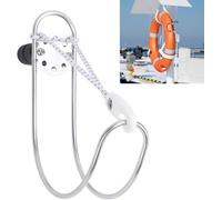 Lifebuoy Holder, Marine Horseshoe Bracket with Any Angle Adjustment - Universal Stainless Steel Rustproof Mounting for Boats Yachts Dinghies & Marine Vessels Life Ring Bracket Accessory