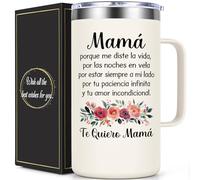 Lifecapido Mama Gifts, Regalos Para Mama, 20oz Insulated Coffee Mug with Handle, Regalos Para El Día De Las Madres, Birthday Christmas Mothers Day Gifts for Mom, Creamy