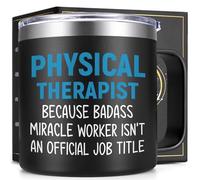 Lifecapido Physical Therapy Gifts, 14oz Insulated Coffee Mug, Physical Therapist Gifts, Birthday Christmas Gift for Physical Therapist, Physical Assistant, Black