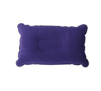 LifeChic Inflatable Travel Pillow, 38 x 24 cm, Blue - Comfort and Support for the Neck, Perfect for Travel and Relaxation, Airplane, Car, Train and Office, Easy to Inflate