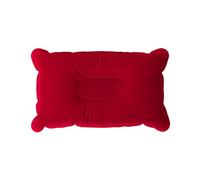 LifeChic Inflatable Travel Pillow 38 x 24 cm Burgundy - Comfort and Support for Neck, Perfect for Travel & Relaxing, Airplane, Car, Train & Office, Easy to Inflate