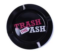 LifeChic Round Ashtray Diameter 13.5 cm Plastic - The Trash Ash | Indoor and Outdoor for Home, Bars, Office, Restaurants, Hotels and Gardens