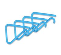 LifeChic Tablecloth Clips Set 4 Plastic 5x4cm Light Blue Clear - Table Cloth Clips 1-3cm