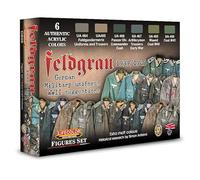 Lifecolor Acrylic paint set CS55 Feldgrau German Military uniforms WWII