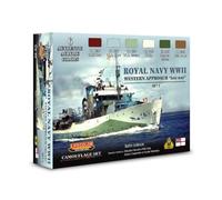 LifeColor Royal Navy WWII Western Approach - Late War Set 2 (22ml x 6) # LC-CS34