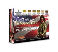 LifeColor USA WWII Army Uniforms Set 1 (22ml x 6) # LC-CS17