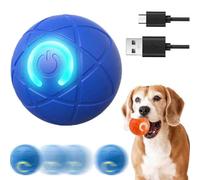 LIFECOSM Interactive Pet Toy Automatic Rolling Ball Dog Toy,Electric Dog Ball Toy with LED Flash Light,Rechargeable USB Automatic Bouncing Balls,360° Smart Automatic Rolling Ball Toy for Dog Cat