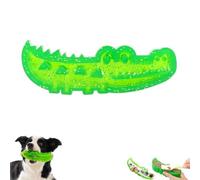 LIFECOSM Slow Feed Chew and Fetch Crocodile,Dog Slow Feeder Puzzle Toy,Rubber Alligator Chew Toy for Fetch, Chewing Training,Teeth Cleaning & Reduces Stress (Small)
