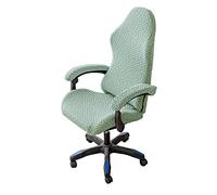 LIFEDX Stretch Swivel Gaming Chair Cover 4 Piece,Ergonomic Office Computer Chair Seat Cover with Armrest and Chair Back Covers,Removable Washable for Reclining Racing Swivel Chair,No Chairs - Green