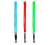 Lifeessentials11 BLOW UP INFLATABLE STAR LIGHT SABER PACK OF 3 WARS TOY FAVOR BOY BIRTHDAY PARTY BAG FILLER