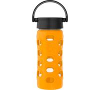 Lifefactory 12-Ounce BPA-Free Glass Water Bottle with Classic Cap and Protective Silicone Sleeve Marigold