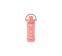 Lifefactory 12oz Active Flip Cap, Cantaloupe Glass Water Bottle