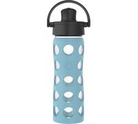 Lifefactory 16oz Active Flip Cap, Denim Glass Water Bottle