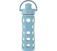 Lifefactory 16oz Active Flip Cap, Denim Glass Water Bottle