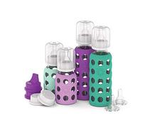 Lifefactory 4 Bottle Starter Set, Mint/Lavender/Kale/Grape/White