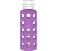 Lifefactory Glass Bottle with Flat Cap, 260 ml, Grape