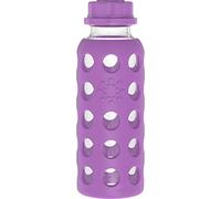 Lifefactory Glass Bottle with Flat Cap, 260 ml, Grape