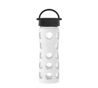 Lifefactory Glass Hydration Bottle – Arctic White – 475 ml