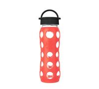 Lifefactory Glass Hydration Bottle Poppy 650 ml