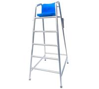 Lifeguard Chair with Umbrella Hole for Pools, Adults Kids Swimming Pool Elevated Life Guard Chairs with Foot Pedal, for Deck/Beach/Water Park, Heavy Duty Stainless Steel(120cm(47.2in) Tall) (One Colo