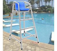Lifeguard Deck Chair - Heavy Duty Stainless Steel Outdoor Seating for Pool, Lake, and Beach Use