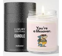 Lifeguard Gift - Luxury Soy Wax Candle - Vanilla, Jasmine, Sugared Almond - Makester