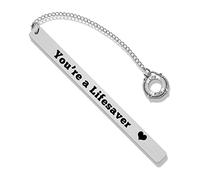 Lifeguard Gift Metal Book Markers Lifesaver Gifts for Women Men Thank You Gift Appreciation Gift for Life Guard Bookmarks Stocking Stuffers for Teens Girls Boys Swimming Lover Gift Guard Teacher Gift