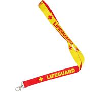 Lifeguard Lanyard - Two-Tone Red & Yellow ID Holder with Clip | Beach, Pool, First Aid, Swim Team & Emergency Staff Use