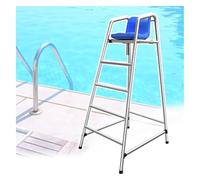 Lifeguard Observation Chair, Stainless Steel with Seat Hook Sunshade, for Pool Water Park Safety Monitoring