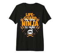 Lifeguard on the Day Ninja at Night - Best Savior Premium T-Shirt
