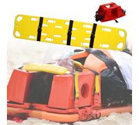 Lifeguard Safety CPR Board, Floating Stretcher for Swimming Pools, First Aid Spine Board with Seat Belt & Head Support for Emergency Rescues, Yellow