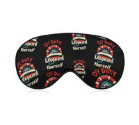 Lifeguard Save Yourself Blackout Sleep Mask for Side Sleeper Soft Covers for Travel Essentials Nap