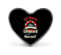 Lifeguard Save Yourself Heart Shaped Enamel Brooch Pin Button Badges Decoration Hat Clothing Bag Accessories Gift Crafts
