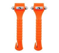 LifeHammer CR-224408 Orange 2 Pack Safety Hammer Classic Auto Escape Tool (Glow in The Dark)