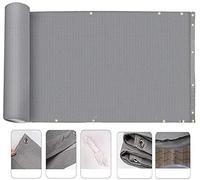 LIFEIBO 1.1 Meters Decorative Fence Windproof Privacy Screen 90% UV Protection Breathable Canopy For Terrace Balcony Outdoor Shade Cloth With Grommet,20 Sizes (Color : Gray, Size : 1.1x3m)