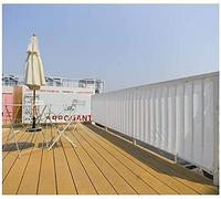 LIFEIBO Shade Cloth Shading Net Insulation Cooling Plant Flower Cover Metal Ring Buttonhole Easy To Install Outdoor Terrace,34 Colors (Color : White, Size : 1.3x3m)