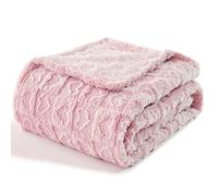 lifein Throw Blanket for Couch - Soft Heart Bed Throw Blanket, Fleece Cozy Blanket, Cute Fluffy Lightweight Blankets&Throws for Sofa,Chair,Home Decor,Woman(50x60in,Pink)