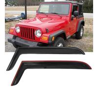 Lifeinfinity Original 2pcs Rain Guards Set, Outside Mount Window Deflectors, Good Looking Side Window Visors Compatible with 1997-2006 Jeep TJ 1997-2006 Jeep Wrangler |92054|