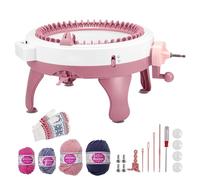 LIFEJXWEN 48 Needle Knitting Machine with Row Counter, Manual Rotary Automatic Knitting Machine for Kids and Adults, DIY Toy Socks Hats and Scarves Double Knitting Machine
