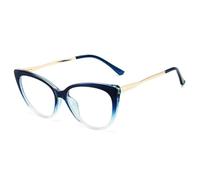 LIFEKA Fashion Cat Eye Glasses Frames Women Vintage Clear Lens Eyeglasses Frame Spectacle Frames(C3Gradient Blue)