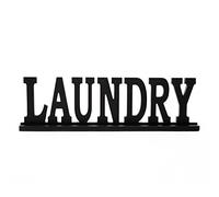 LifeLAZA Laundry Word Sign, Laundry Room Decor, Cutout Freestanding Wood Block Letters Signs, Rustic Farmhouse Laundry and Home Decor